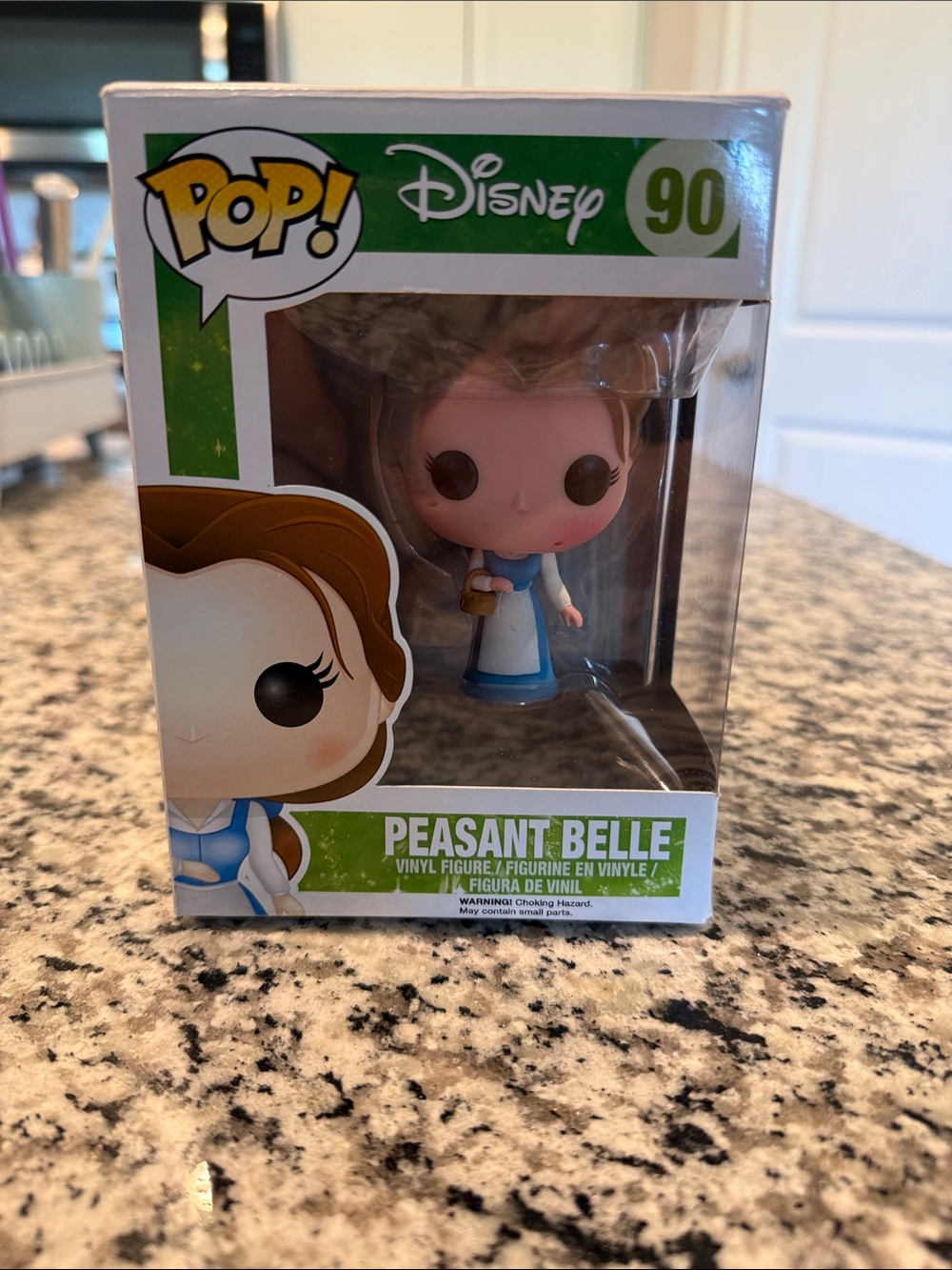 Funko Pop! Disney Peasant Belle Vinyl Figure – Blue, White, Brown